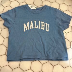 Light blue pacsun/Brandi Melville “baby” tee